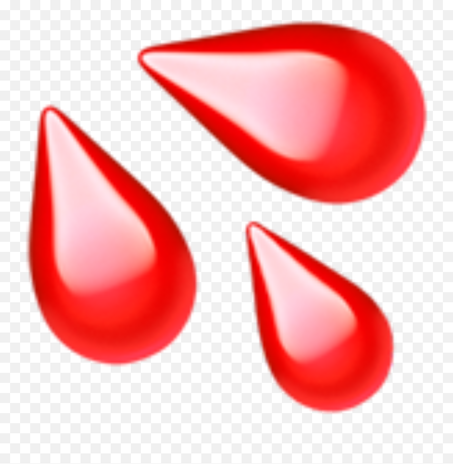 Water Emoji Red Blood Drip Drop Bloody - Transparent Water Droplets Emoji,Blood Emoji