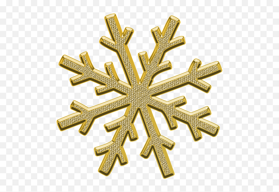 Gold Snowflake Transparent Background - Floco De Neve Fundo Transparente Emoji,Snow Flake Emoji
