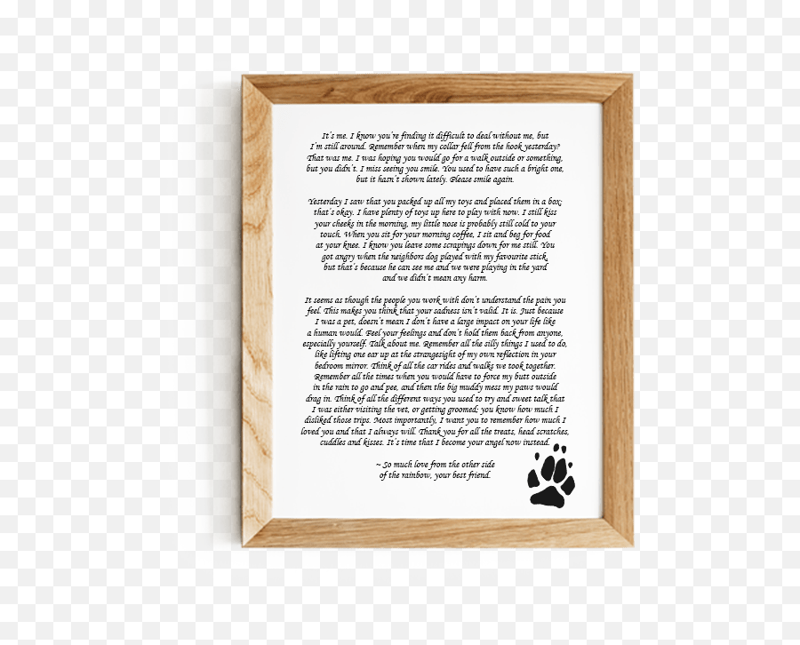 Letter From Heaven Dog Heaven - Letter From Heaven From My Pet Dog Emoji,The Best Animal Emotion Support Lifetime