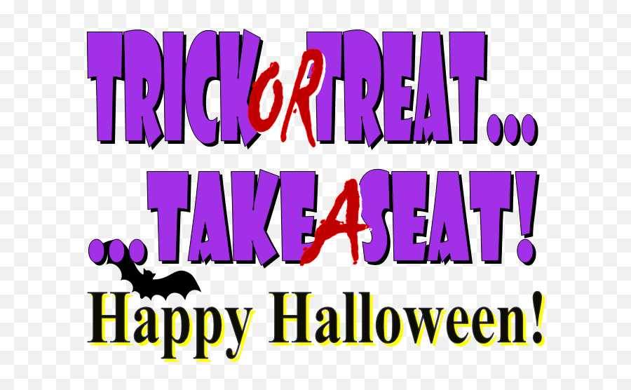 Trick Or Treattake A Seat Broome County Arts Council - Language Emoji,Ring Blade And Soul Emotions