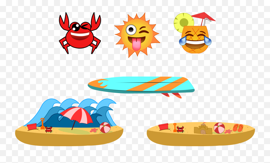 Summer Theme Emojis And Platforms For Android Game Jumpmoji - Happy,Crab Emoji