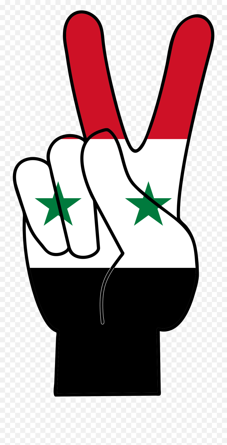 Clipart - Peace Syria Emoji,Syria Flag Emoji