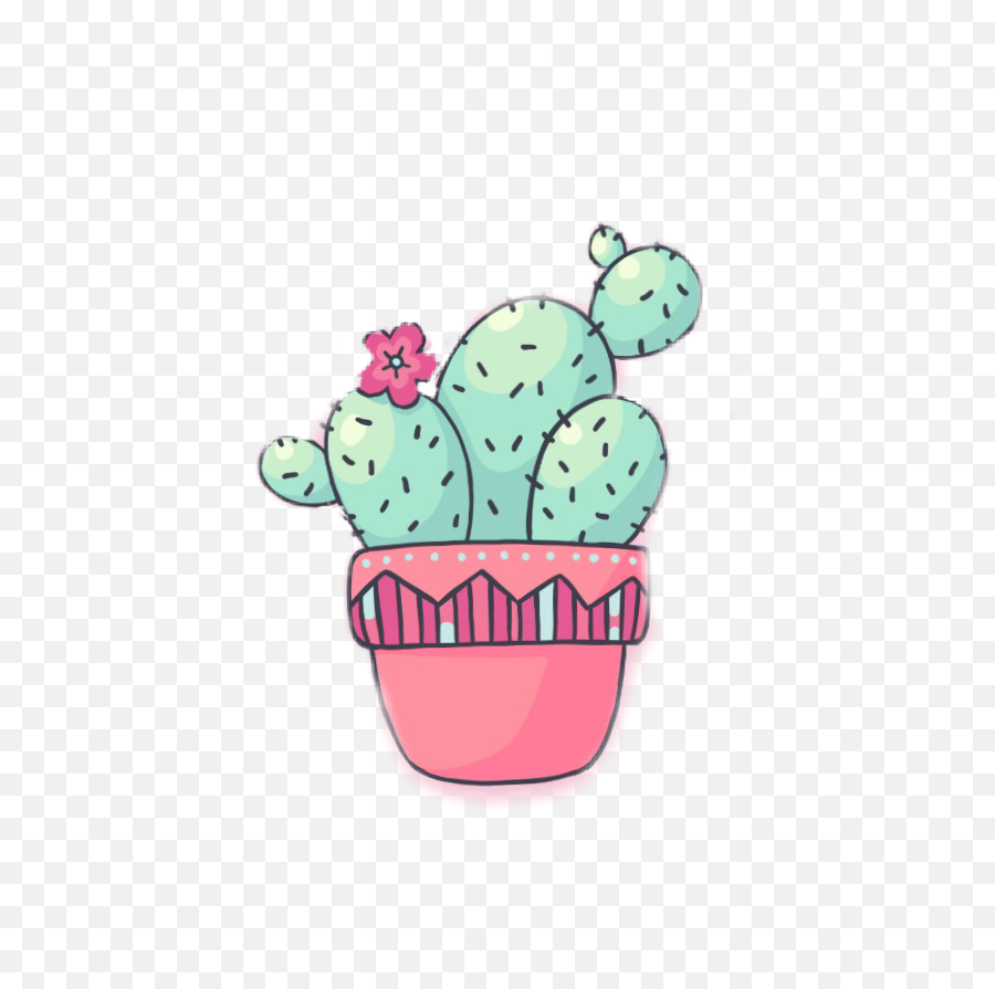 Catus Sticker - Easy Cactus Drawing Emoji,Catus Emoji Clip Art