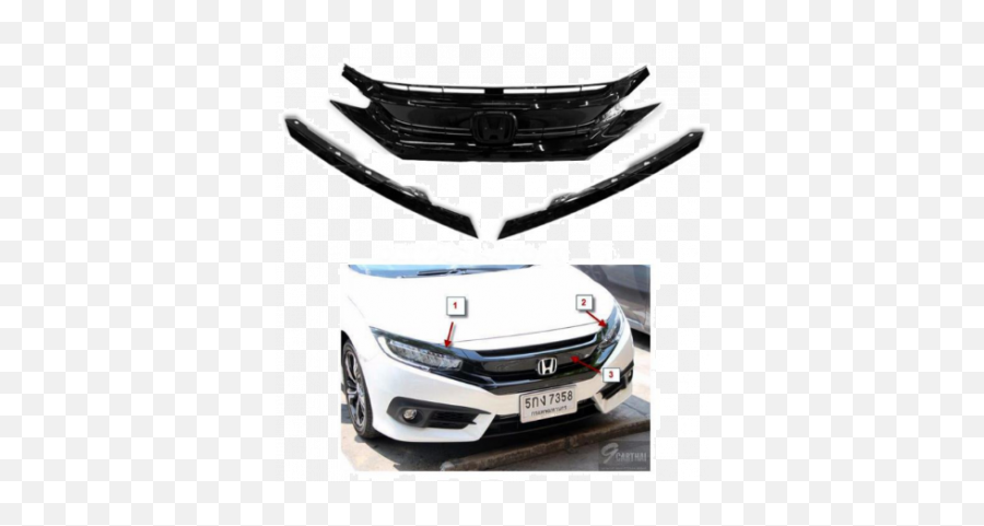 Momo Auto Mart - Honda Civic Front Grill Turbo Emoji,Honda Civic Emotion 2006 Vissor