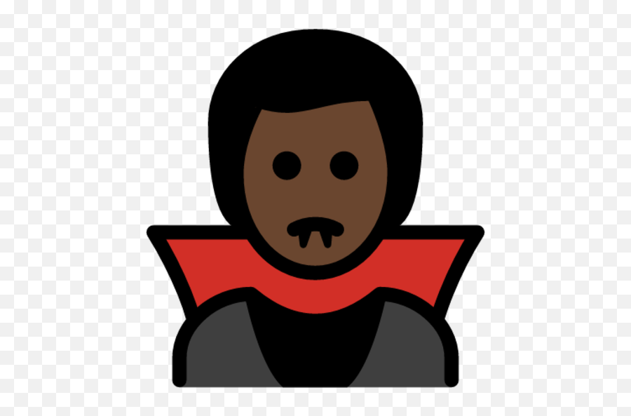 Man Vampire Dark Skin Tone Emoji - Download For Free Openmoji,Man As Emojis Ad