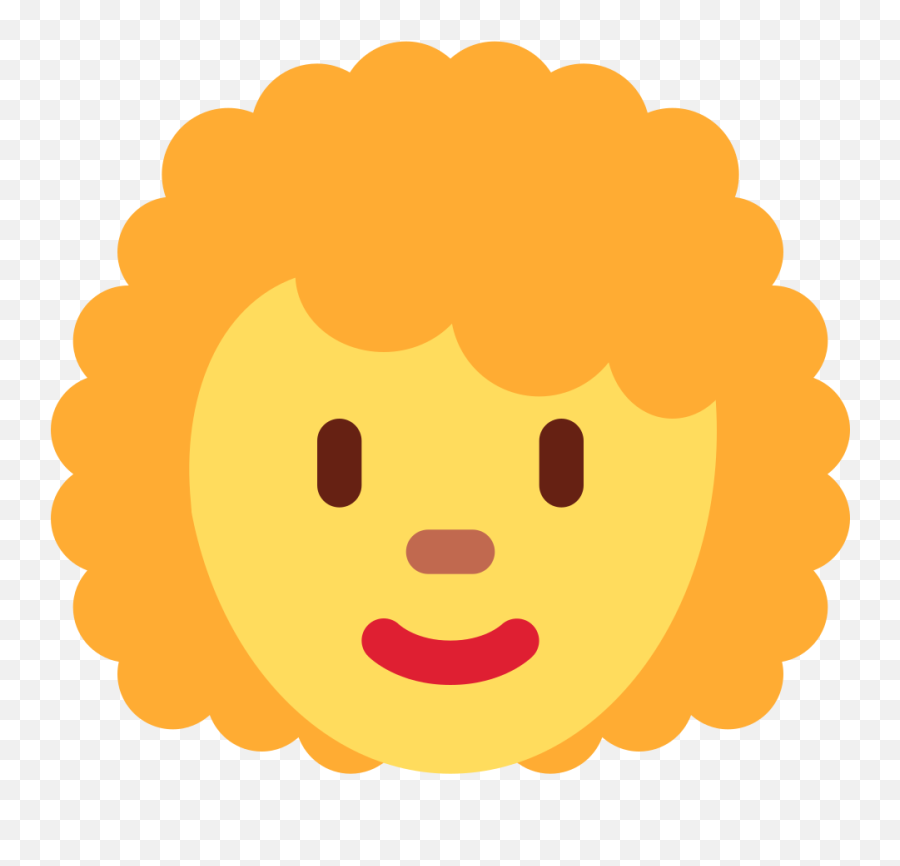 Curly Hair Emoji - Woman Curly Haired Emoji,Long Hair Emoji