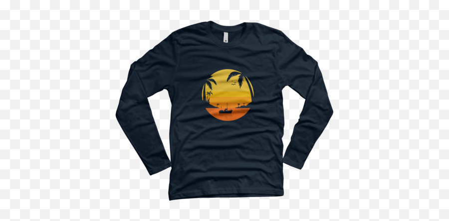 New Boat Menu0027s Long Sleeve T - Shirts Design By Humans Emoji,Rowing Emoticon