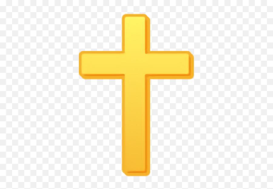 Easter Religious Item Cross Yellow For Easter Day For Easter - Cruz Emoji,Are There Any Religious Emojis