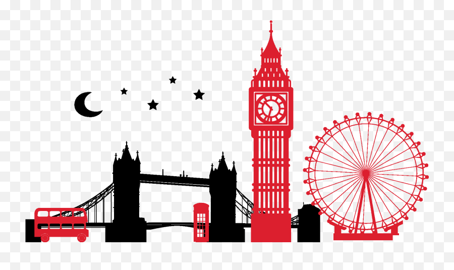 Las Vegas Clipart Stratosphere Silhouette Las Vegas - London Bridge Clipart Png Emoji,Space Needle Emoji