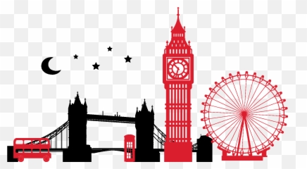Las Vegas Clipart Stratosphere Silhouette Las Vegas - London Bridge Clipart Png Emoji,Space Needle Emoji