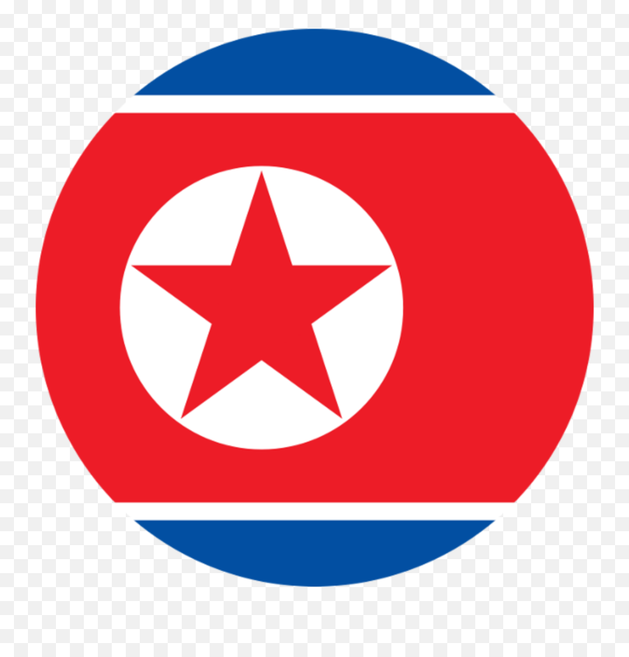 Big Image - North Korea Flag Circle Clipart Full Size Whitechapel Station Emoji,North Carolina Emoji