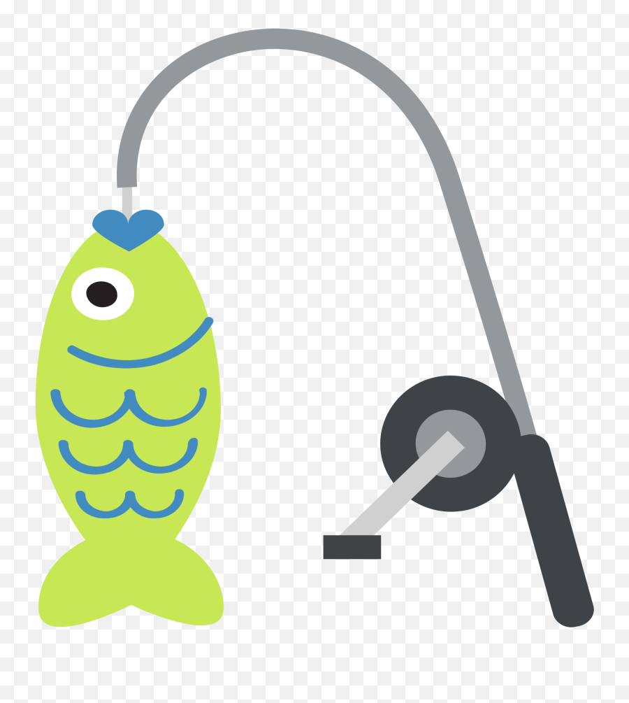 Fishing Pole Emoji Clipart - Fishing Pole And Fish,Fishing Emojis
