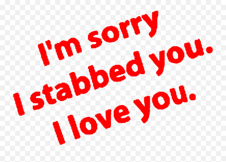 Aesthetic Red Text Quote Dark Sorry Love Sticker By - Dark Red Aesthetic Transparent Emoji,Apology Emoji