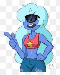 Sapphire With A Cool Shade By Thealmightyspur Steven Emoji,Cool Shades Emoticon