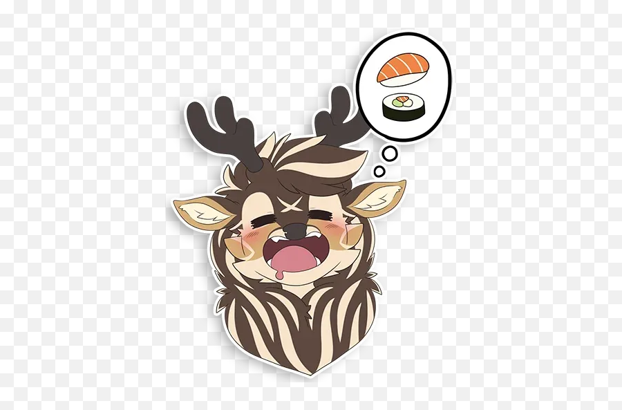 Hartley Deeru201d Stickers Set For Telegram Emoji,Deer Emoji