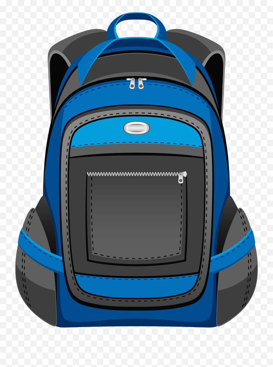 Clipart Backpack Blue Bag Clipart Backpack Blue Bag - School Backpack Clipart Emoji,Black Emoji Book Bag