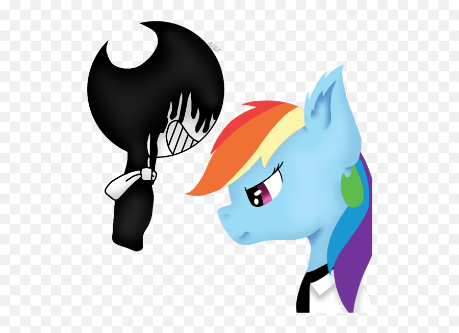 Rainbow Dash Is Best Pony - Bendy Vs Rainbow Dash Emoji,Bendy Emotions