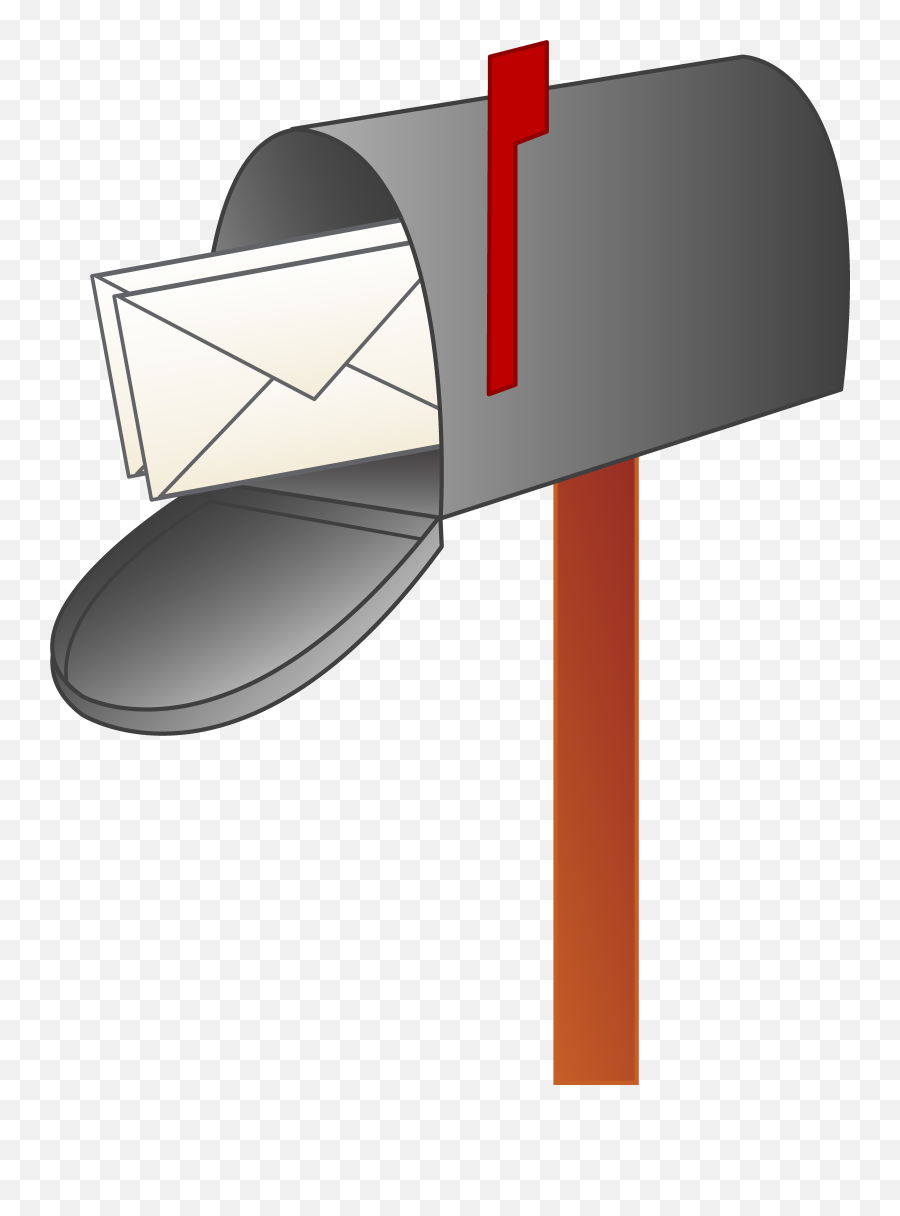 Cartoon Clipart - Mailbox Clipart Emoji,Mailbox Emoji