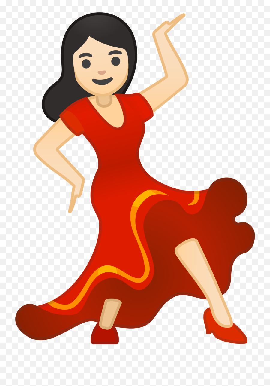 Woman Dancing Emoji With Light Skin - Dance Emoji,Dancing Man Emoticon Text
