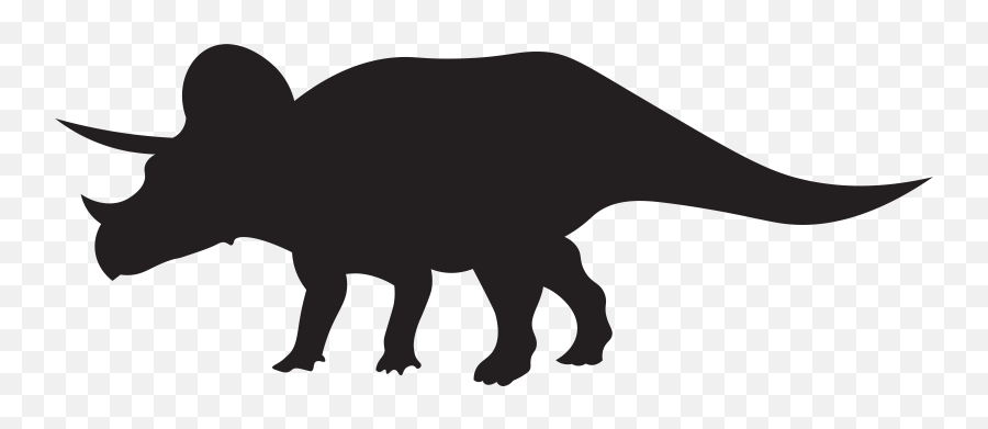 Brontosaurus Png - Dinosaurs Triceratops Silhouette Png Triceratops Silhouette Emoji,Dinosaur Emoji