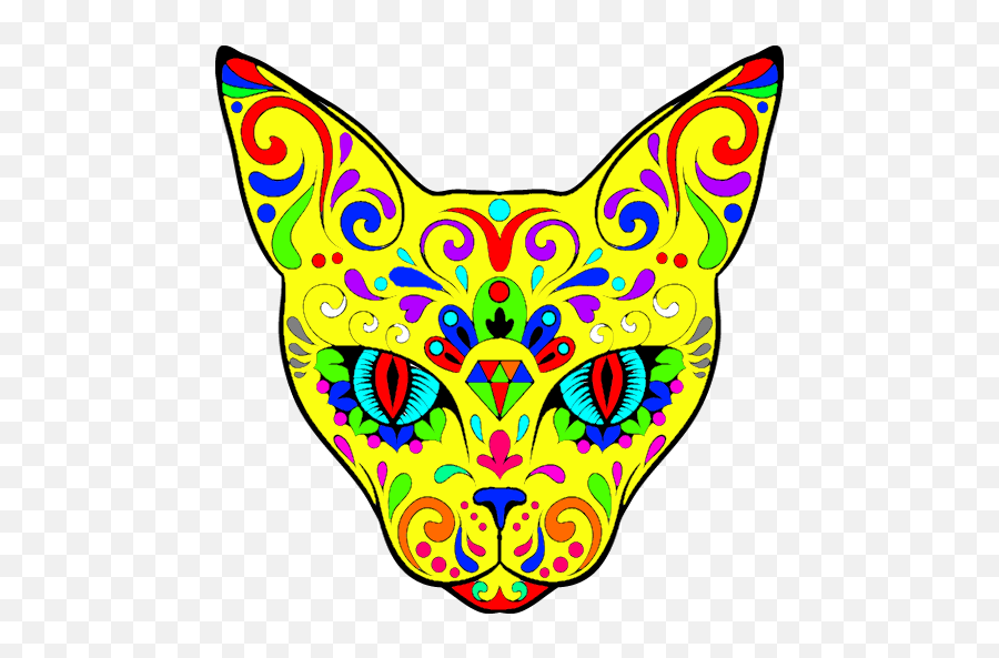 Mandala Coloring Pages U2013 Google Play Ilovalari - Animal Sugar Skull Emoji,Emoji Mandala