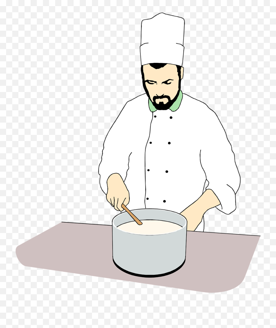 Chef Stirring Pot Cartoon Transparent - Chef Stirring A Pot Emoji,Stirring The Pot Emoticon