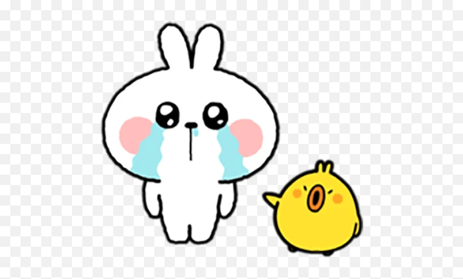 Sticker Maker - Bunny Smile Person Spoiled Rabbit Line Gif Emoji,Hangouts Bunny Emoticons