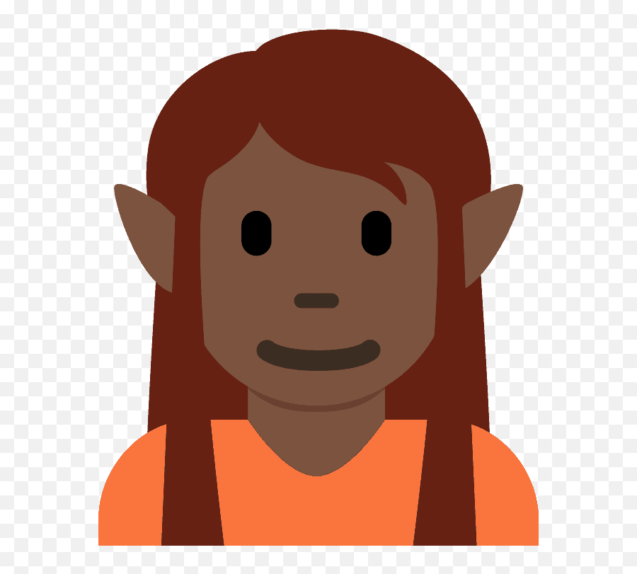 Dark Skin Tone Emoji - Discord Elf Emoji,Elf Dark Emoji