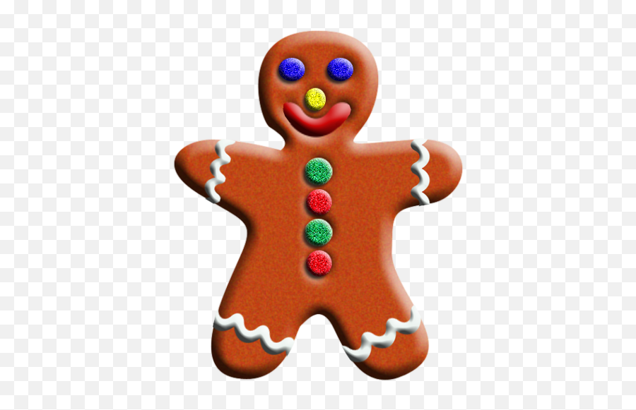 Christmas Gingerbread Man Clip Art - Gingerbread Man Laying In A Bed Clipart Emoji,Gingerbread Man Templtae Emotions