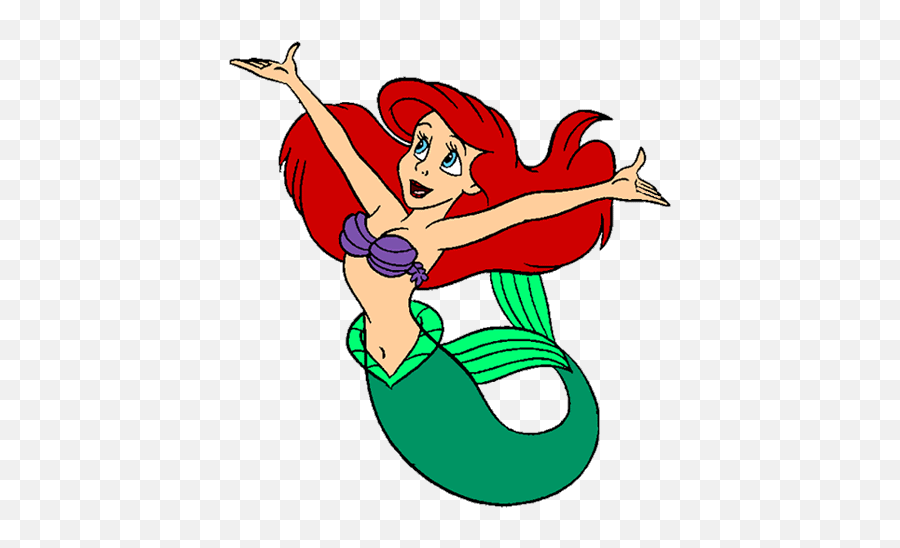 Disney Mermaid Cliparts Png Images - Disney Clipart Little Mermaid Emoji,Little Mermaid Sketches Ariel Emotions