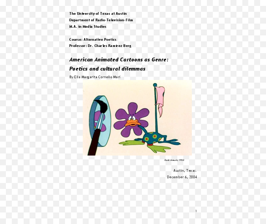 Pdf American Animated Cartoons As A Genre Poetics And - Language Emoji,Cartton Were Emotions Come Alive In A Little Girl