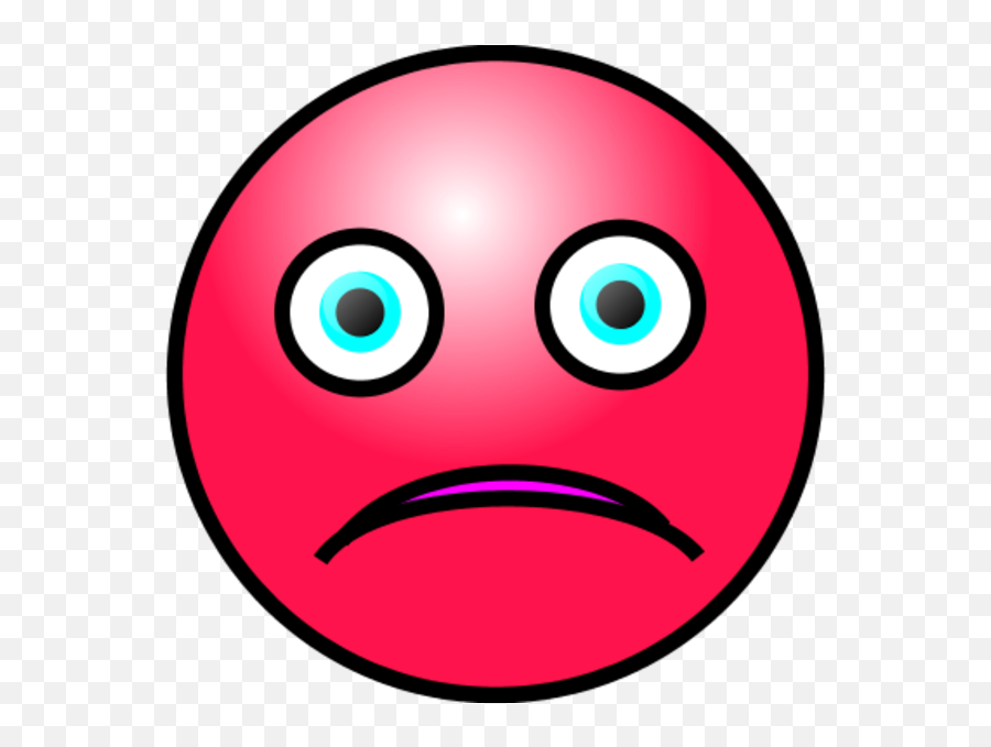 Emoji Red Cry Faces - Cartoon Sad Face Red,Double Chin Emoji