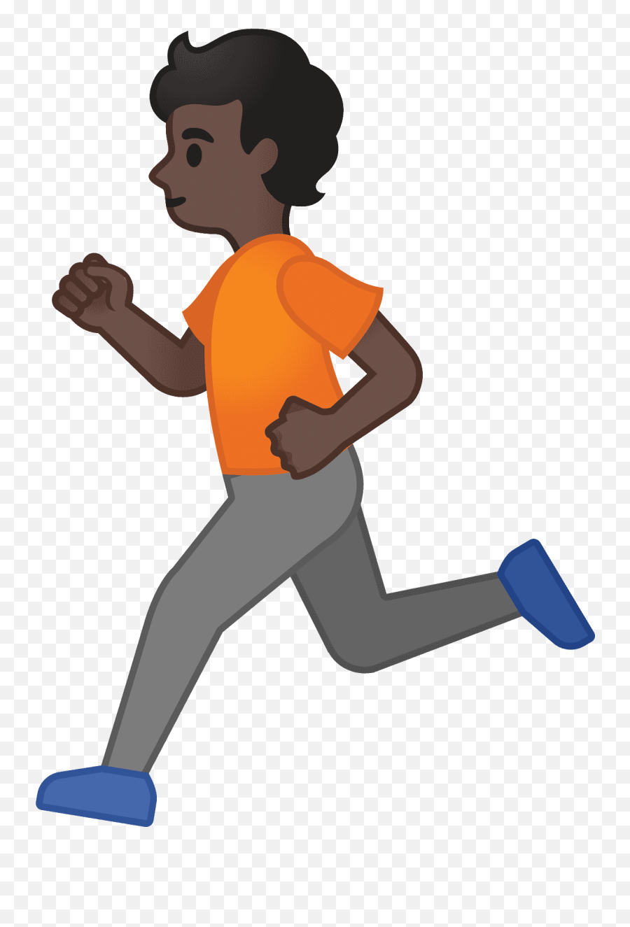 Person Running Emoji Clipart - Dibujos De Un Señor Corriendo,Happy Running Emoji
