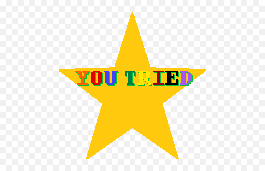 Top Third Star Stickers For Android - Gold Star You Tried Transparent Emoji,Gold Star Emoji