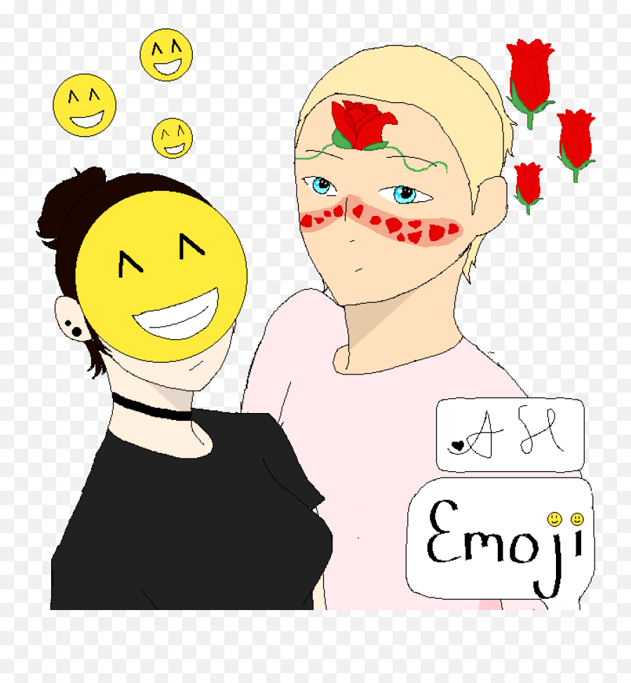 Pixilart - Happy Emoji,Emoji Challenge Oc
