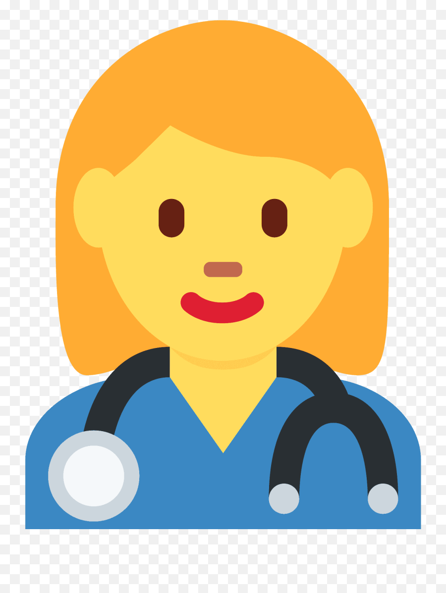 Woman Health Worker Emoji Clipart Free Download - Much Collagen Per Day,Great Job Emoticon Clipart