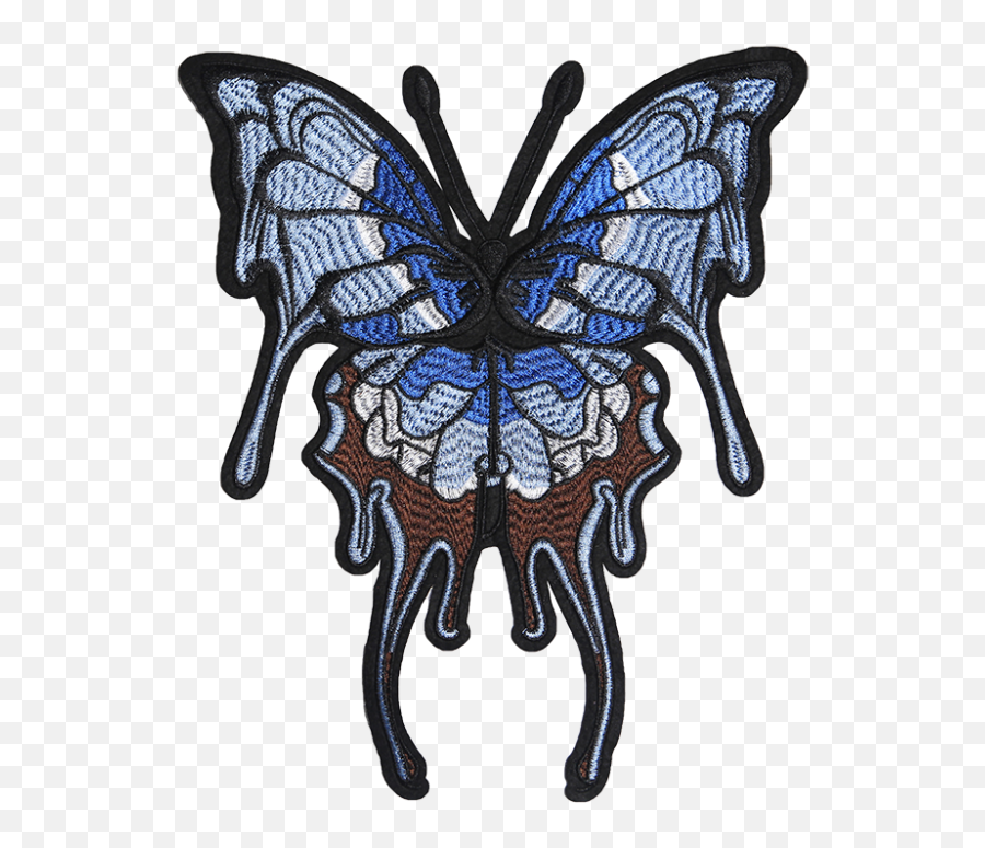 Decorative Butterfly Embroidered Design For Female Jeans - Decorative Emoji,Emotion Butterflies