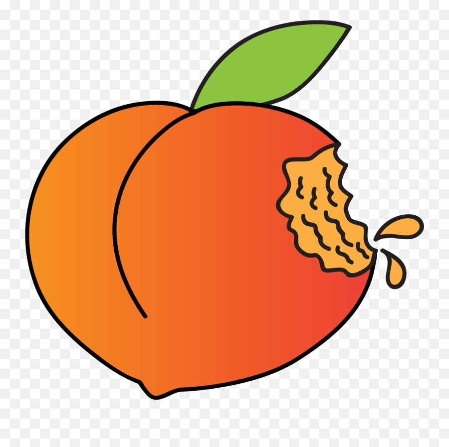 Pie Clipart Half Eaten - Eaten Peach Clipart Emoji,Jalf A Pie Emoji