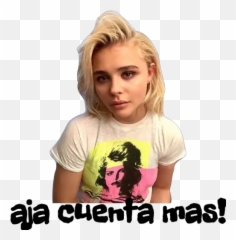 Chloë Grace Moretz Stickers For Whatsapp - French Haircut Blonde Emoji,Chloe Grace Moretz Kiki Emoticon