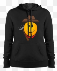 Cowboy Farmer Happy Face Emoji T - Shirt Bnovelty,Funny Yeehaw Emojis