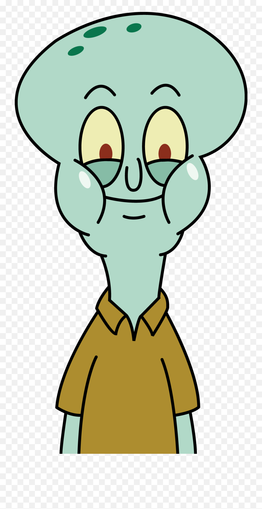 Squidward Face Transparent 6 - Normal Squidward Emoji,Squidward Dab Emoji