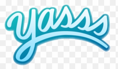Yes Yass Yas Yasss Word Text Sticker - Yas Sticker Emoji,Yasss Emoji