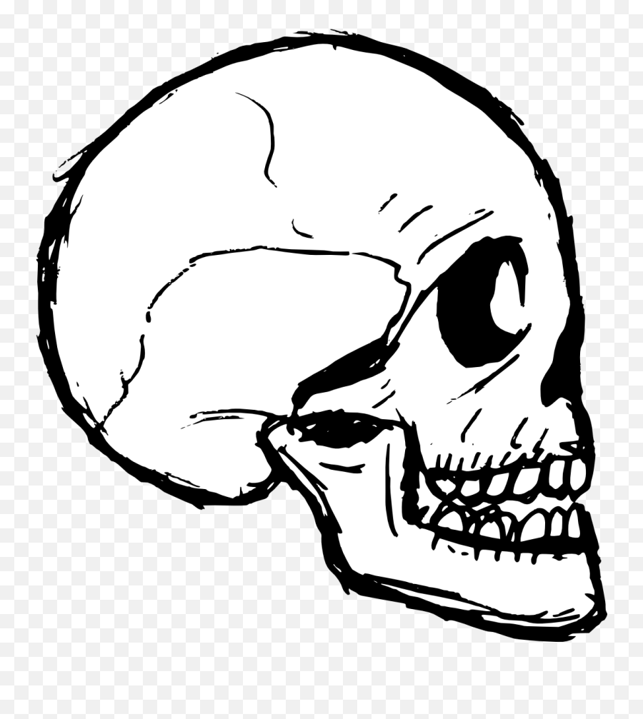 Transparent Skull Vector Png - Drawn Skull Transparent Background Emoji,Skeleton Emojis