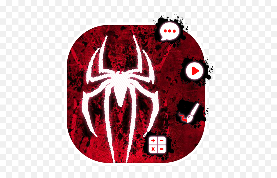 Amazing White Red Spider Theme U2013 Apps I Google Play - Tangle Web Spider Emoji,Spider Web Emoji