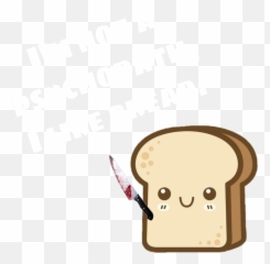 Sticker Psychopath Bread Sticker - Language Emoji,Bread Loaf Emoji