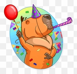 Party Telegram Stickers Sticker Search - Capybara Emoji,Capybara Emoji