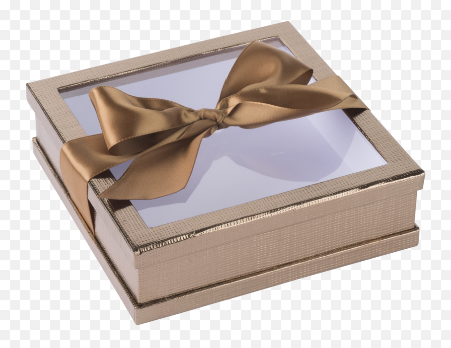 Hammont Clear Window Gift Boxes - Multipurpose Bakery Boxes With Ribbon Treat Boxes Perfect For Party Favors Cookies And Cupcakes Gold 7u201d X 7u201d X Bow Emoji,Emoji Favor Bags