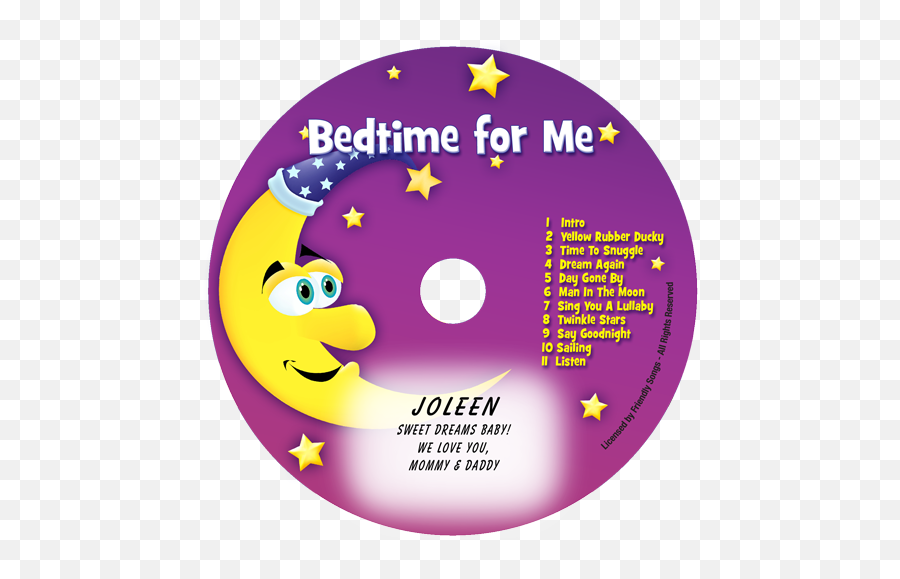 Personalized Music Cd Personalized Kids Music Cd Childrens - Bed Time Songs Cd Emoji,Iphone Emoticon Songs
