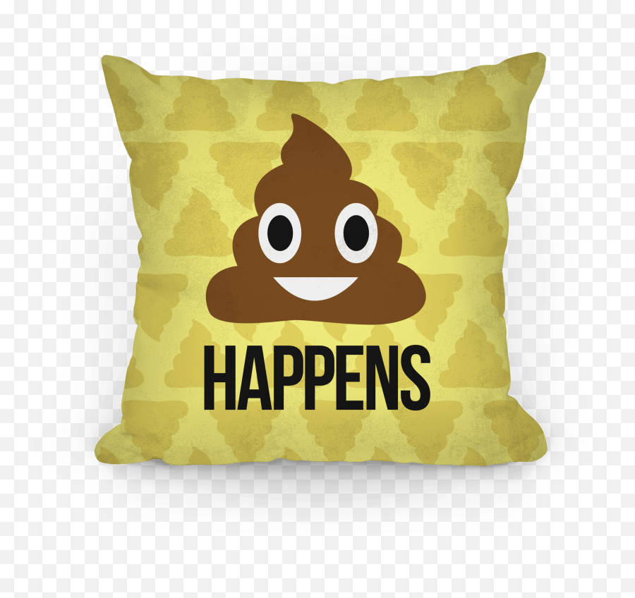 It Happens Pillows - Emoji De Coco Travesseiros,Brown Emoji Pillow