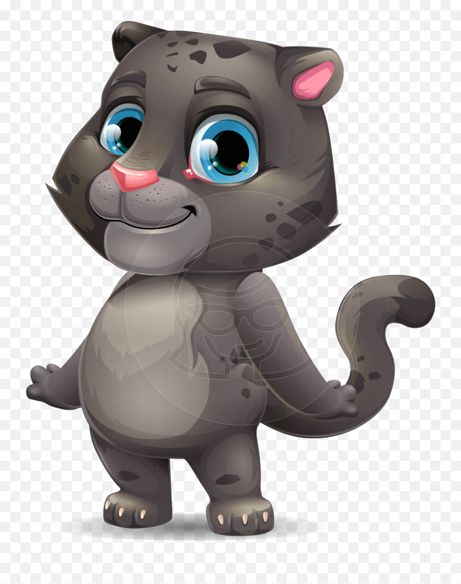 Baby Black Panther Cartoon Vector - Black Panther Cartoon Character Emoji,Black Panther Twitter Emoji